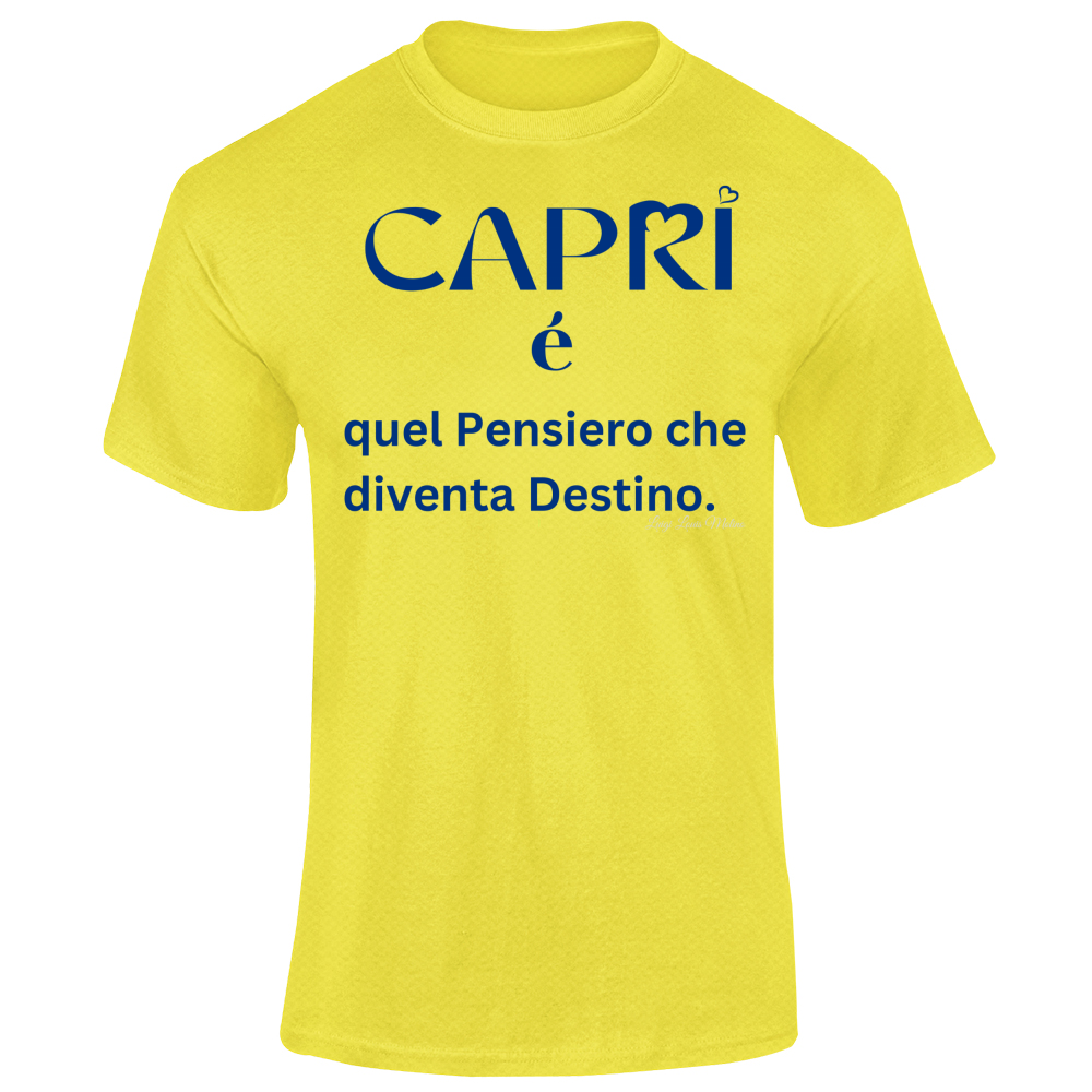 T-Shirt Unisex Dry Sport Capri é quel pensiero che diventa Destino