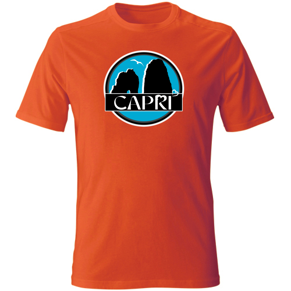 T-Shirt Unisex CAPRI CERCHIO MAGICO CON  FARAGLIONI