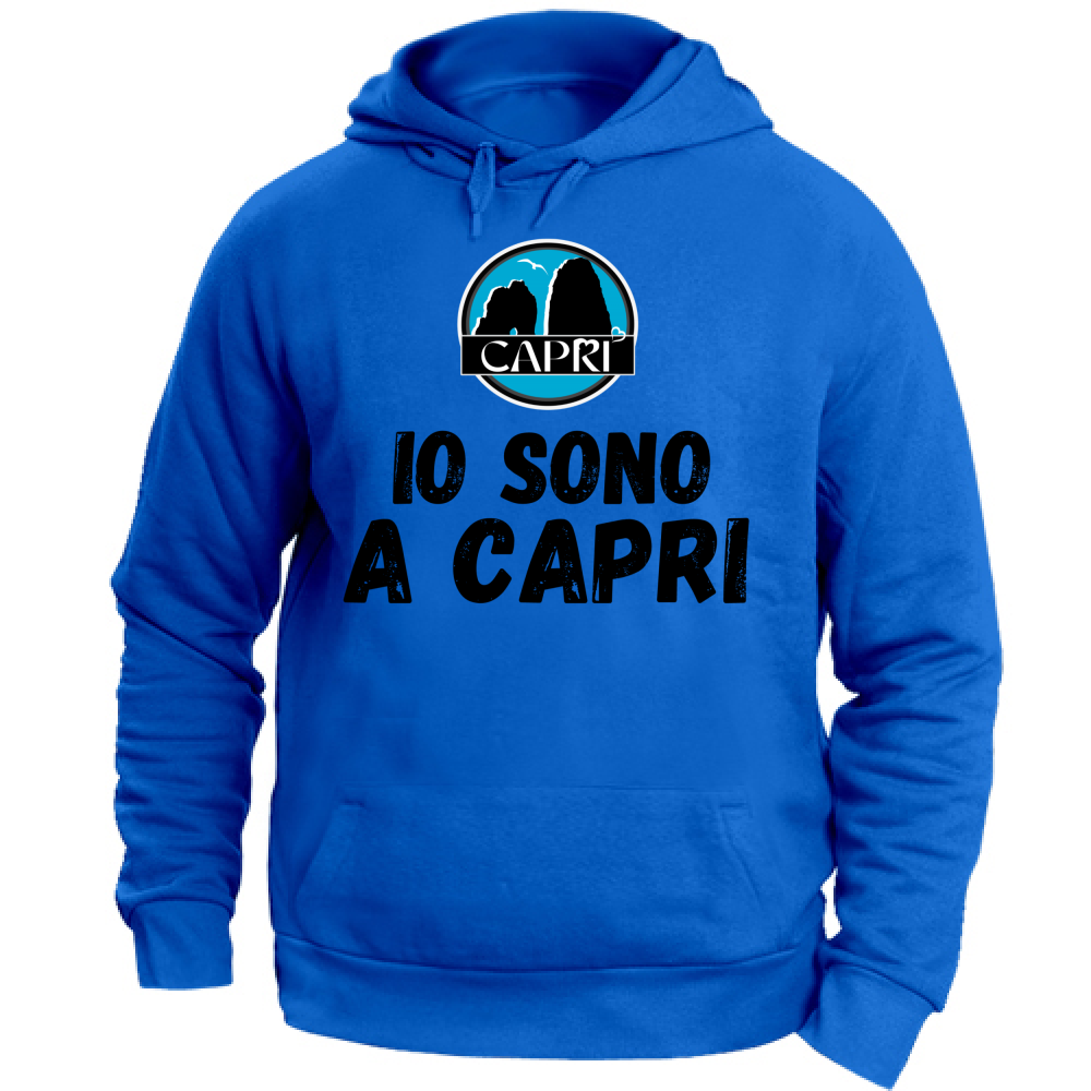 Unisex Hoodie I AM IN CAPRI BLACK WRITING