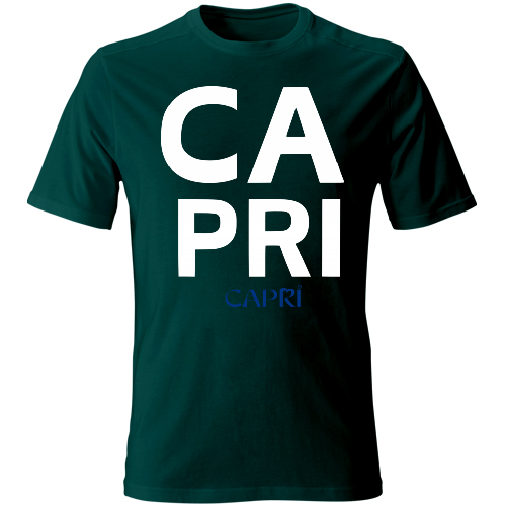 T-Shirt Bambino CAPRI DESIGN SCRITTA BIANCA