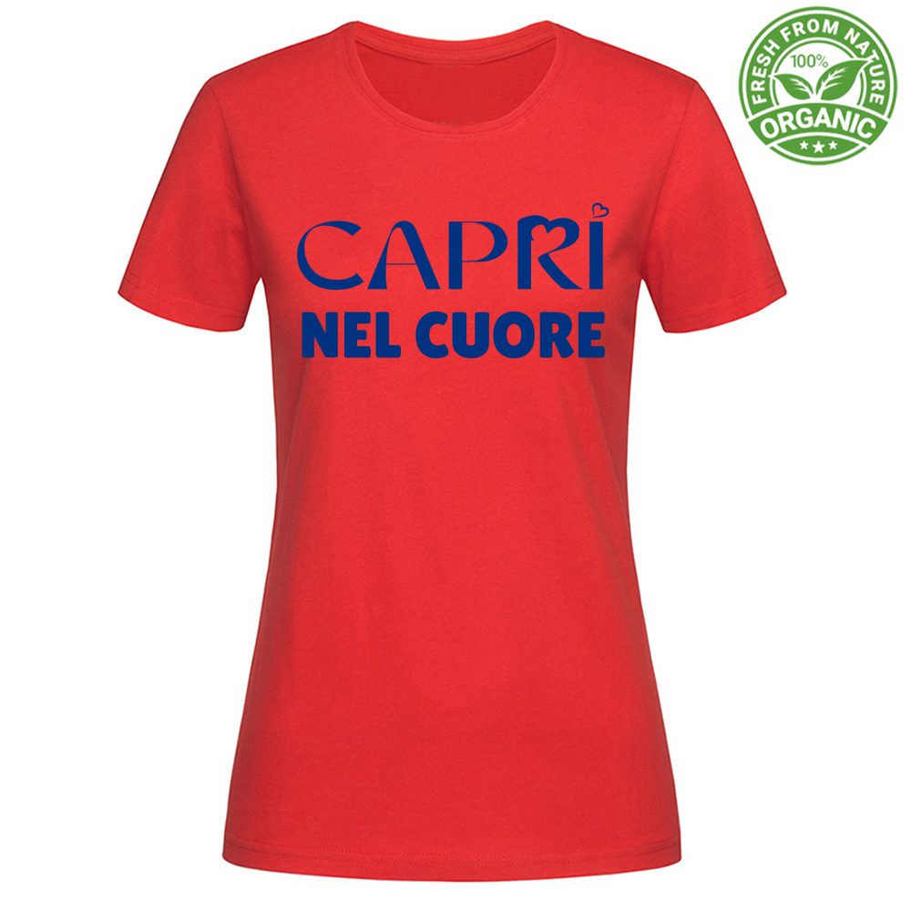 T-Shirt Woman Organic Capri In The Heart
