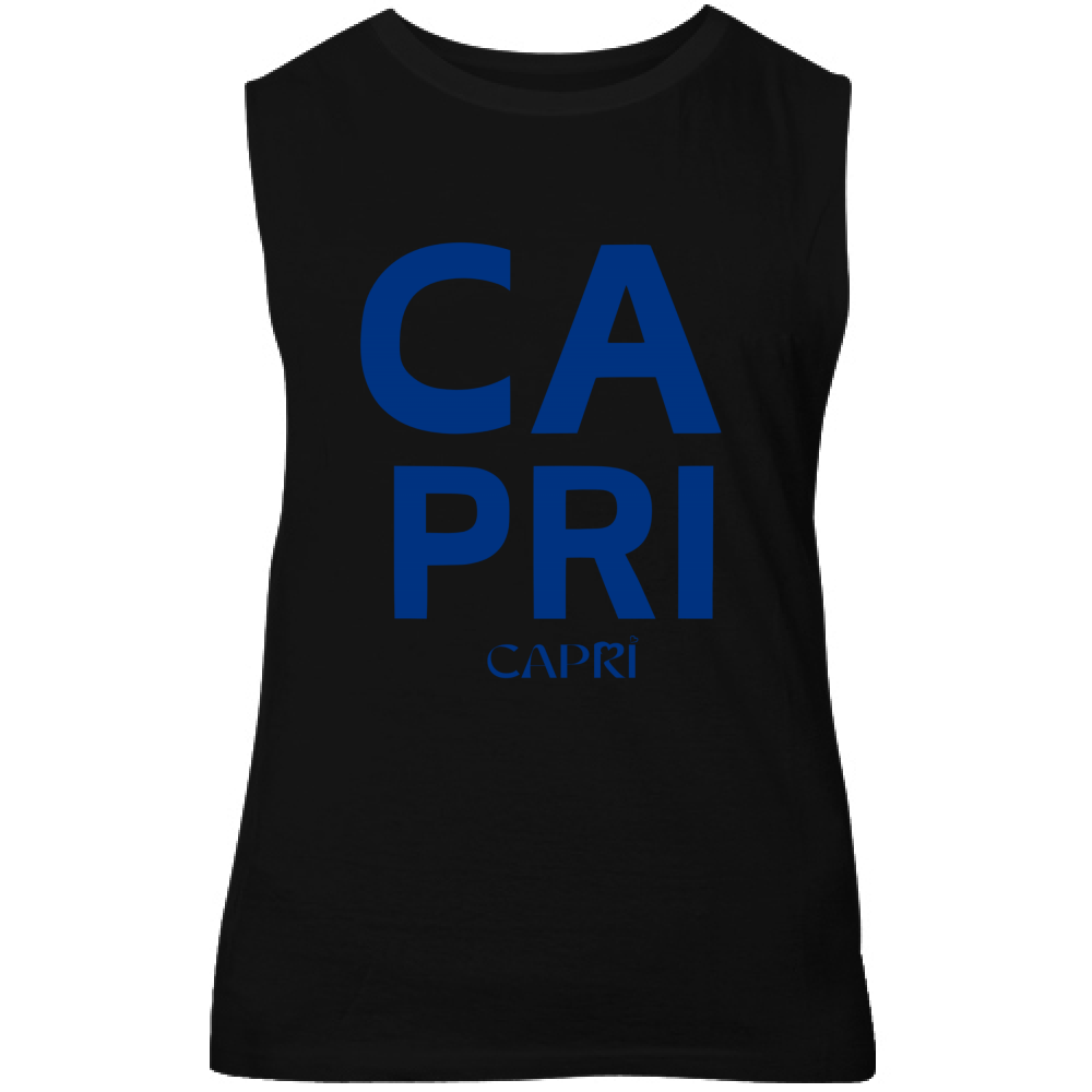 Canotta Unisex CAPRI DESIGN SCRITTA BLUE