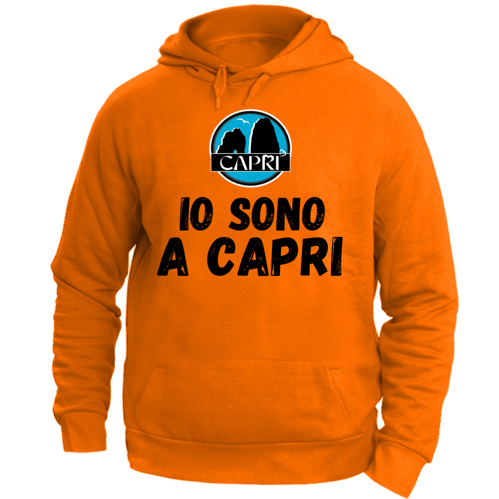 Unisex Hoodie I AM IN CAPRI BLACK WRITING