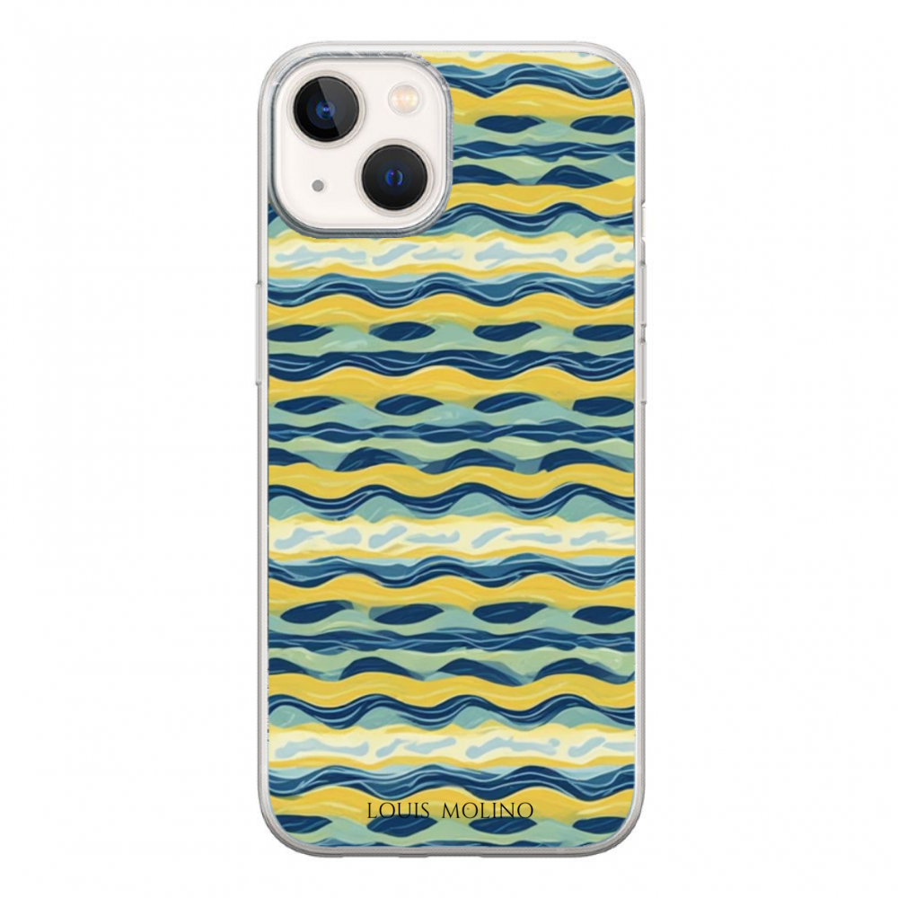 Cover Gomma iPhone 14 BORDER CAPRI PAINT