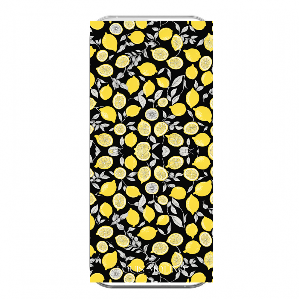 Rubber Cover iPhone 14 Pro Max LEMON GRAY+BLACK CAPRI