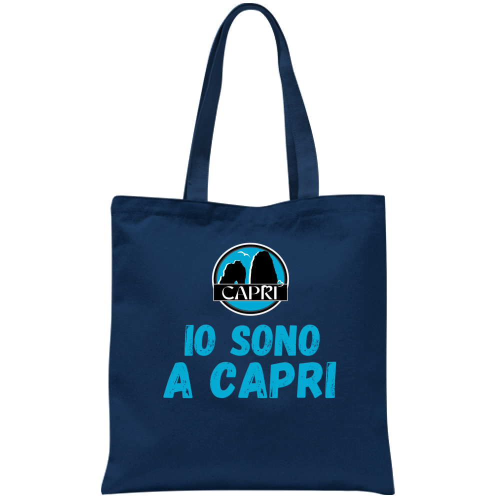 Bag I AM IN CAPRI BLUE WRITING