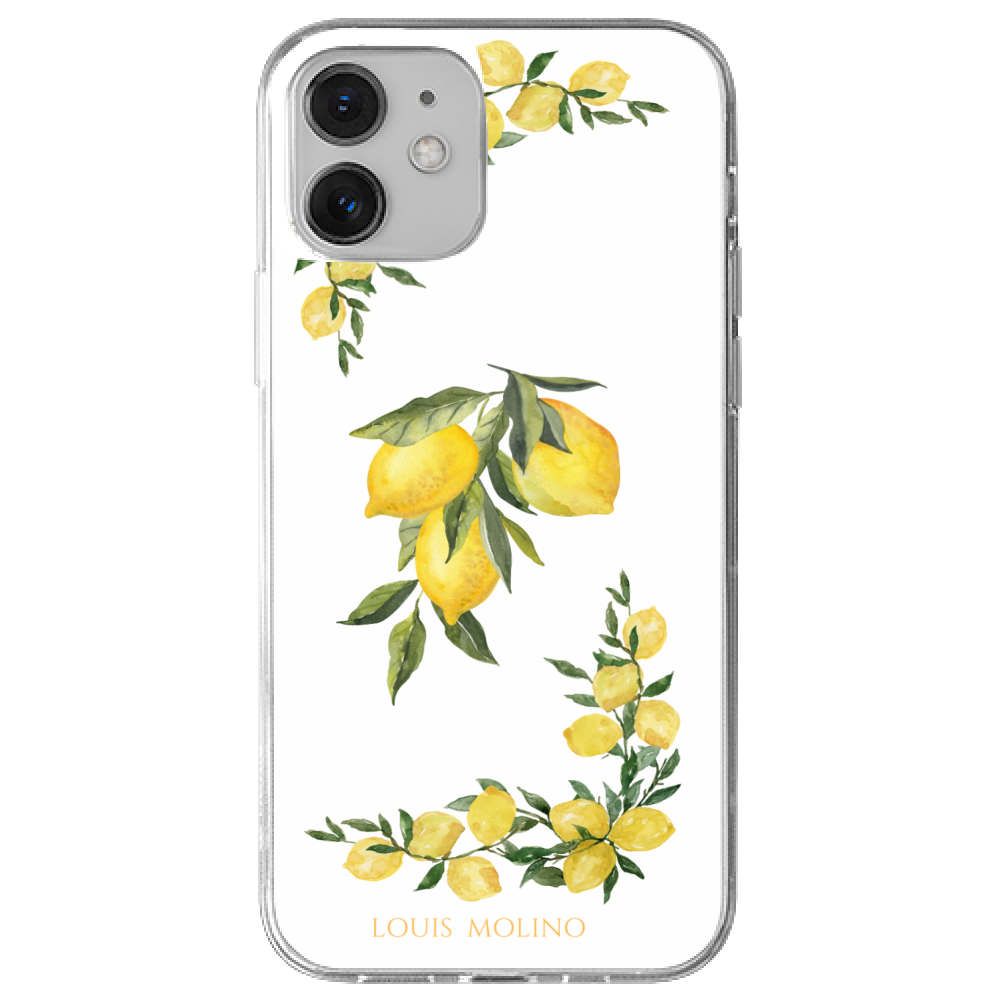 Rubber Cover iPhone 12 LEMON PAINT CAPRI