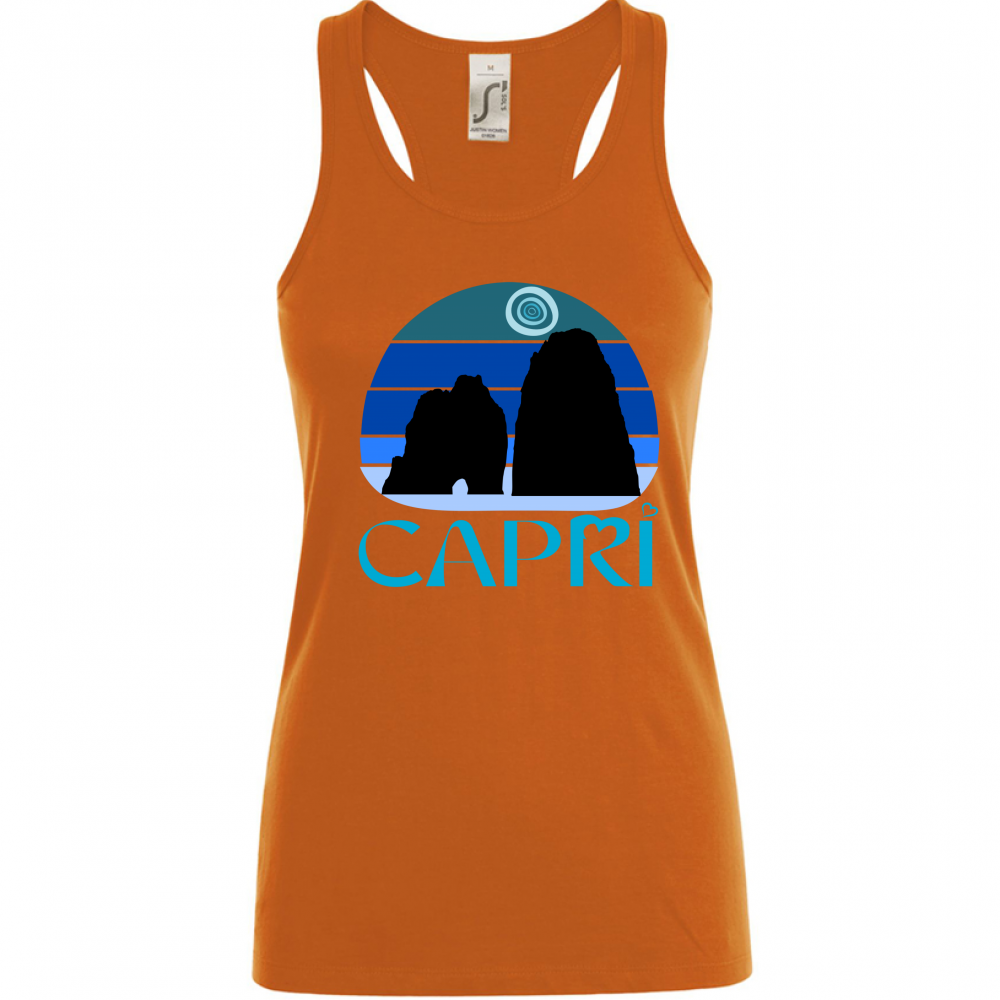 Canotta Donna CAPRI VINTAGE TRAMONTO AZZURRATO