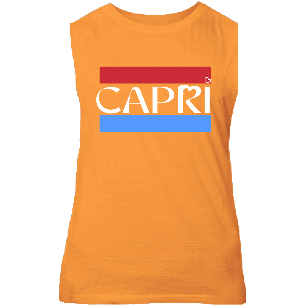 Canotta Unisex CAPRI FASCIA ROSSO BLUE BIANCO