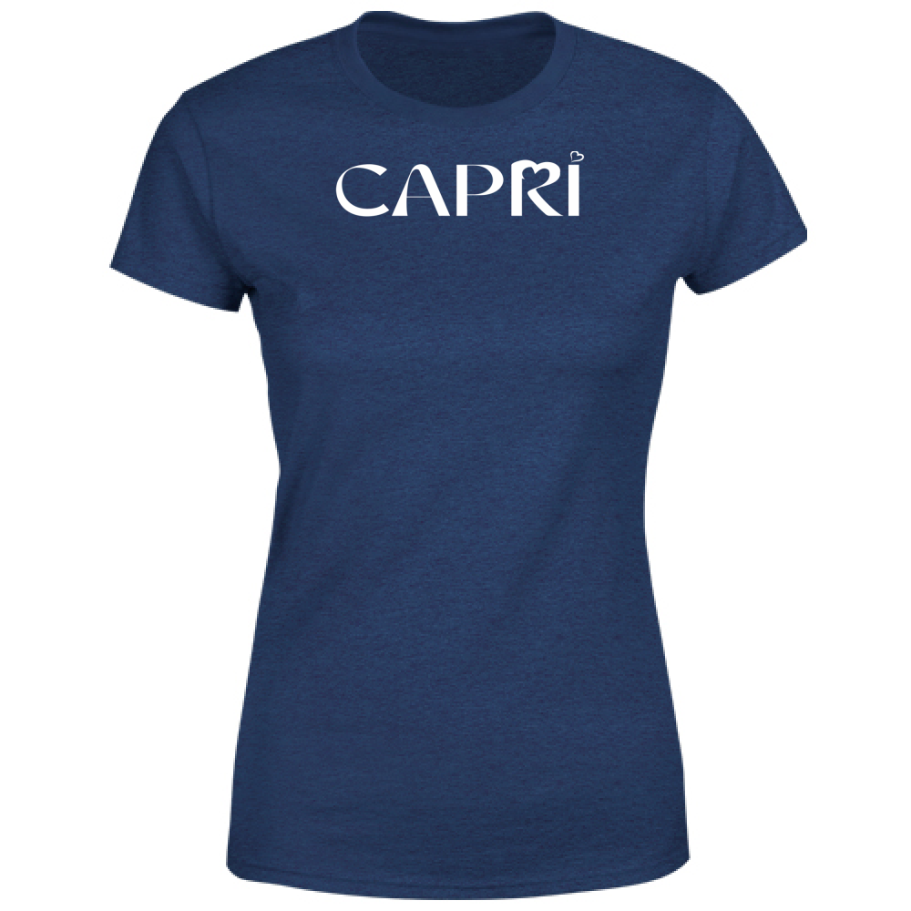 Women's T-Shirt CAPRI MINIMAL WHITE WRITING