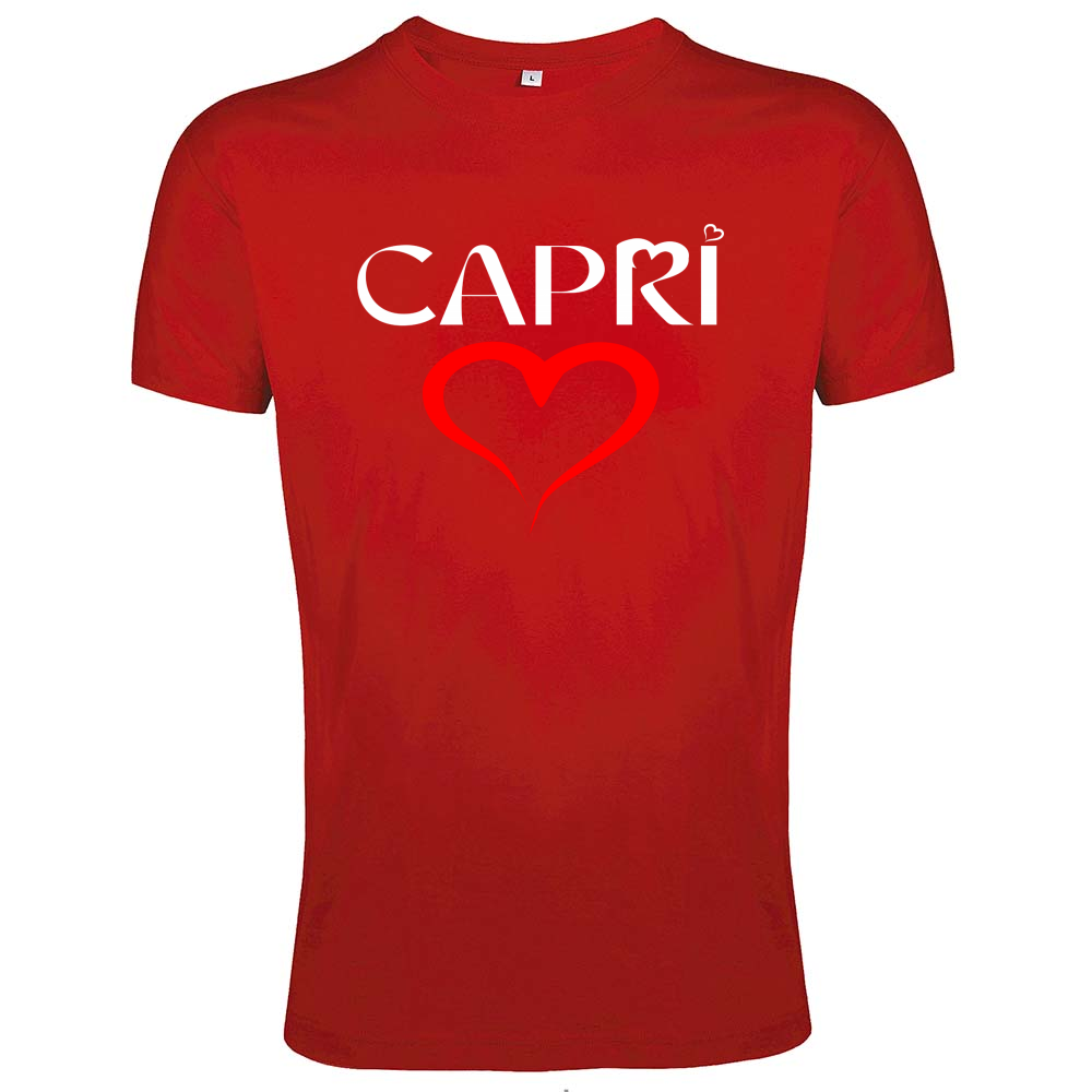 T-Shirt Men Fit CUORE CAPRI ROSSO