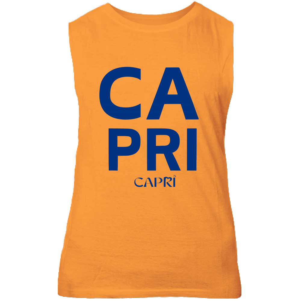Canotta Unisex CAPRI DESIGN SCRITTA BLUE