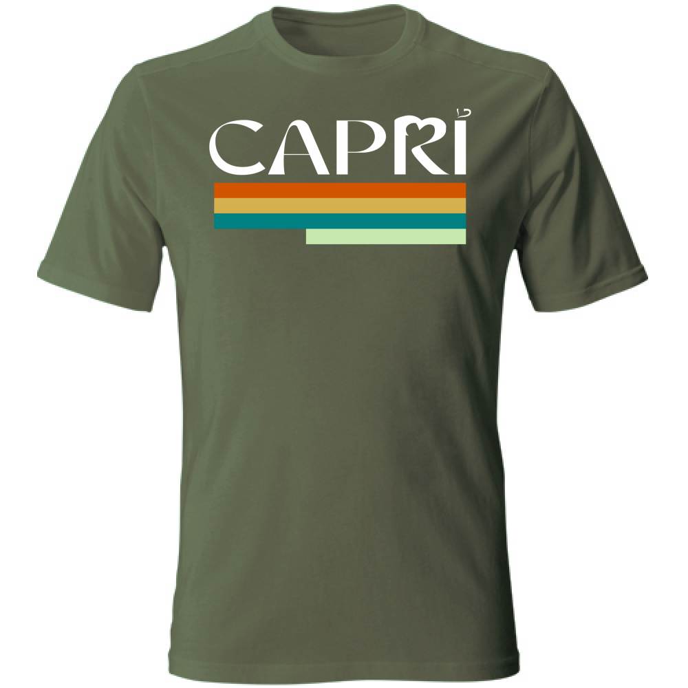T-Shirt Unisex CAPRI TECNICOLOR SCRITTA BIANCA