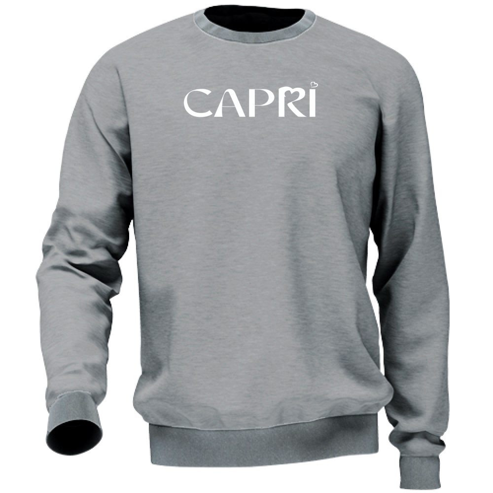 Unisex Sweatshirt CAPRI MINIMAL WHITE WRITING
