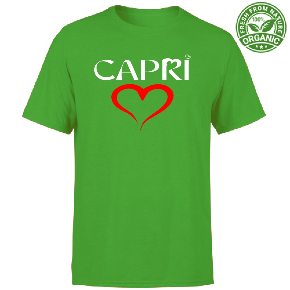 T-Shirt Unisex Organic CUORE CAPRI ROSSO