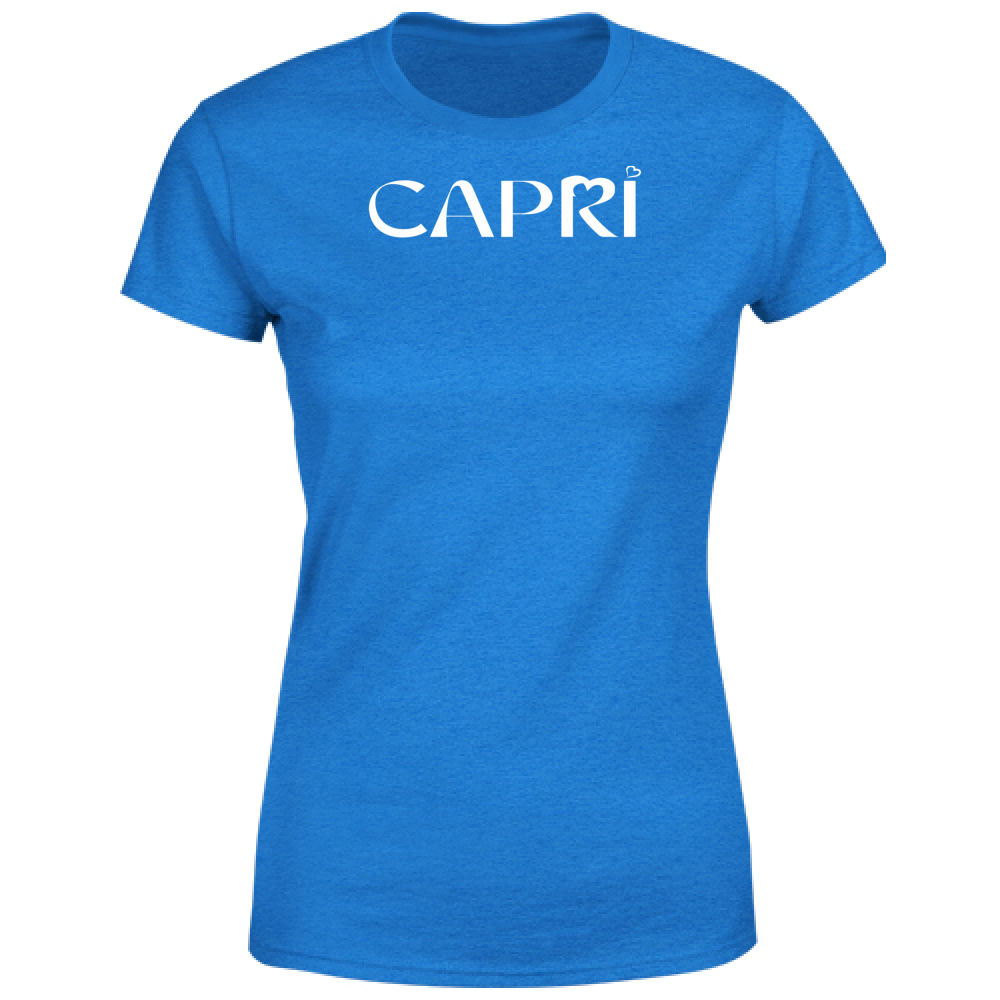 Women's T-Shirt CAPRI MINIMAL WHITE WRITING