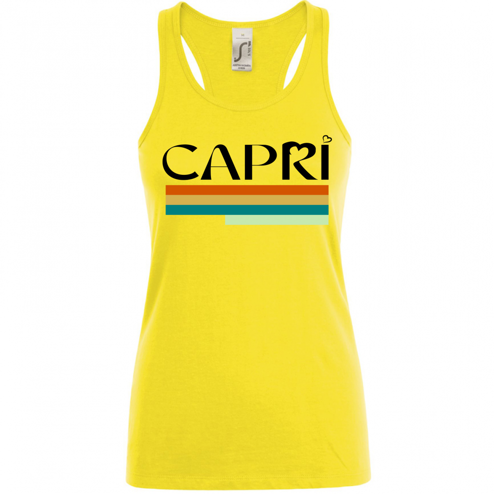 Canotta Donna CAPRI TECNICOLOR SCRITTA NERA