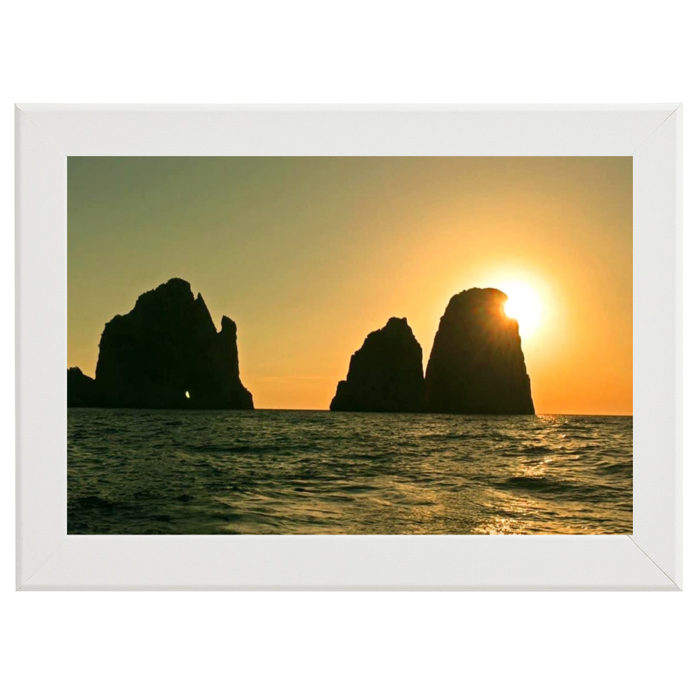 Poster con Cornice 60x40 Raggi di Capri