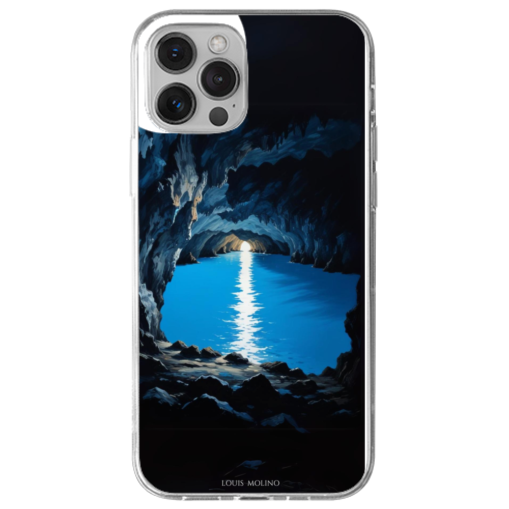 Cover Gomma iPhone 12 GROTTA AZZURRA FANTASY