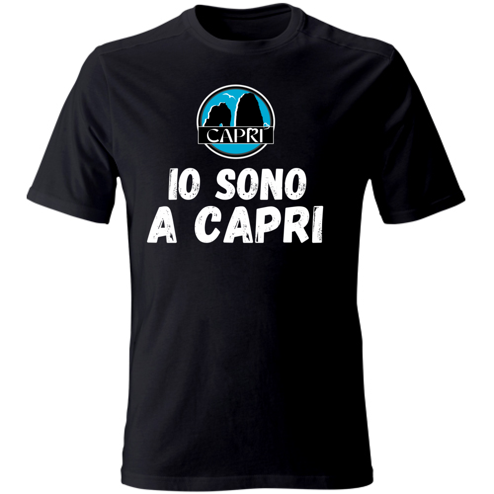 Unisex T-Shirt I AM IN CAPRI WHITE WRITING