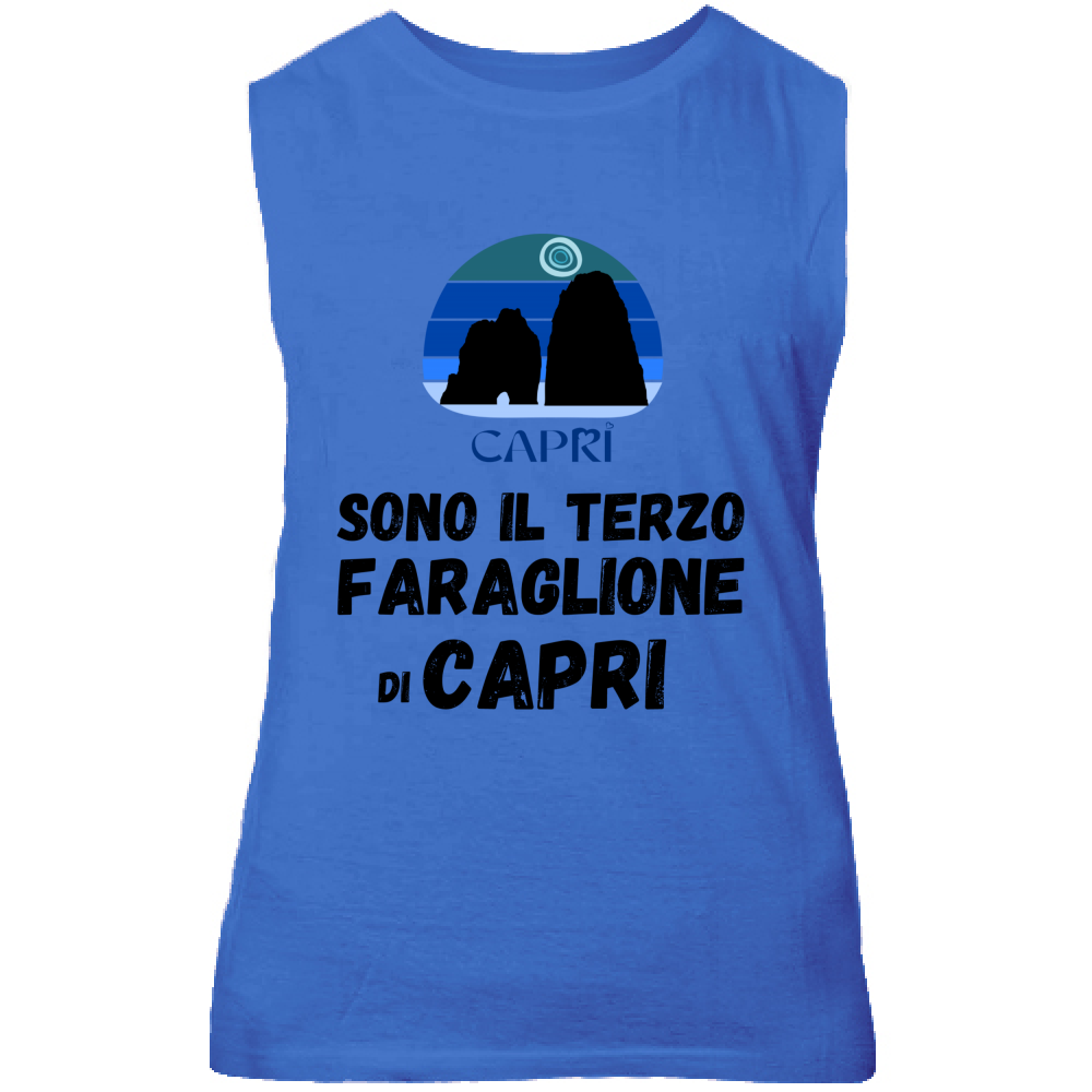 Unisex Tank Top I AM THE THIRD FARAGLIONE OF CAPRI BLACK WRITING