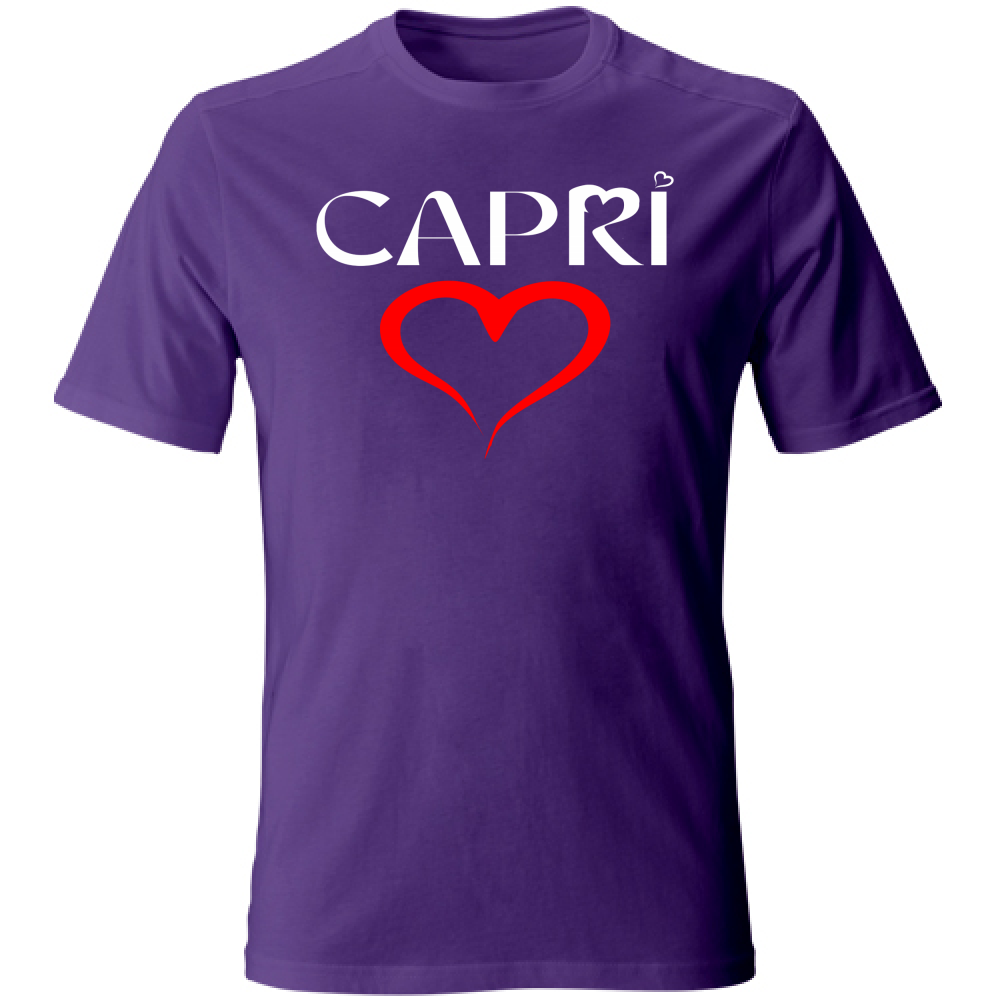 T-Shirt Bambino CUORE CAPRI ROSSO