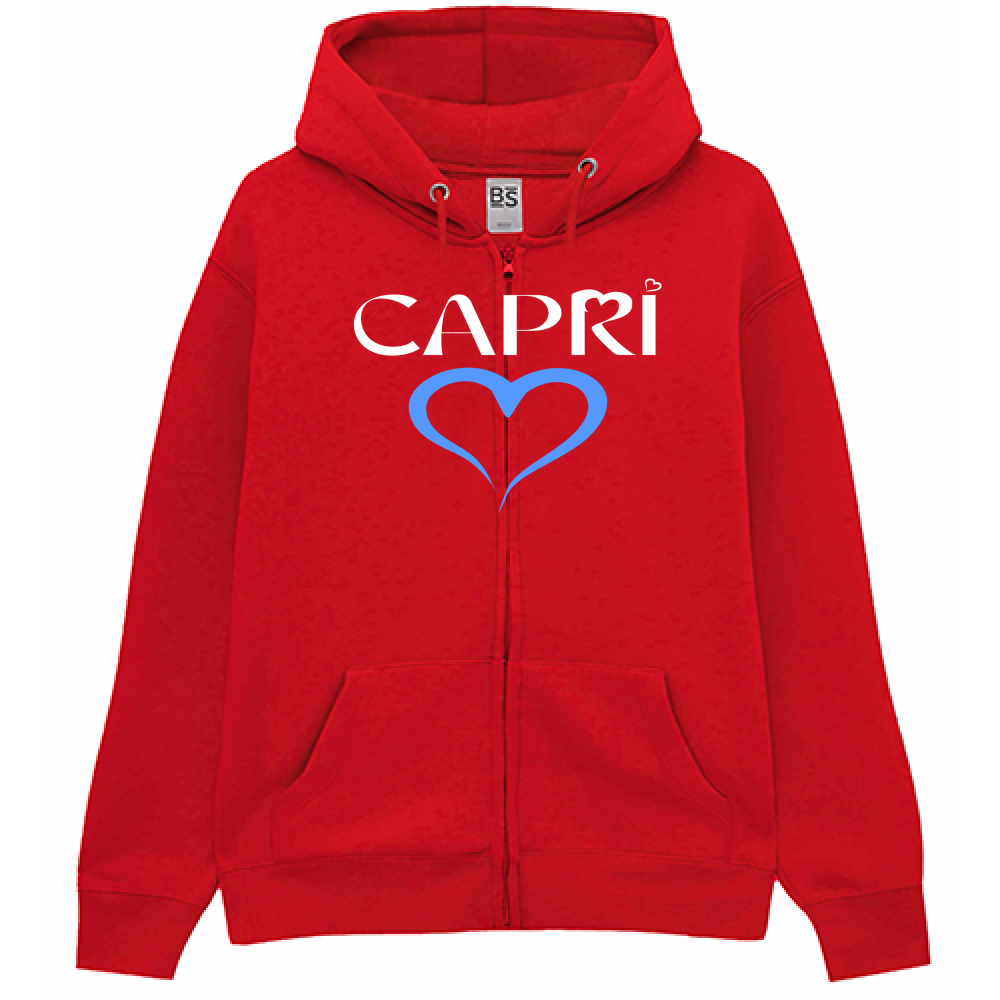 Premium Hoodie Zip CAPRI BLUE HEART