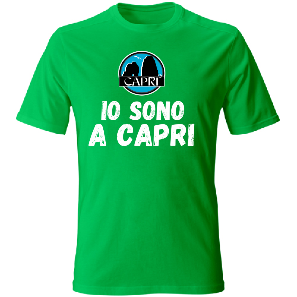 Unisex T-Shirt I AM IN CAPRI WHITE WRITING