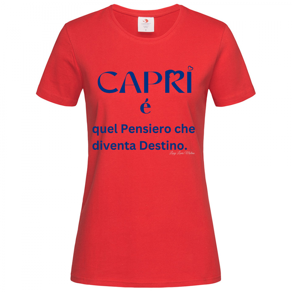 T-Shirt Women Premium Capri é quel pensiero che diventa Destino
