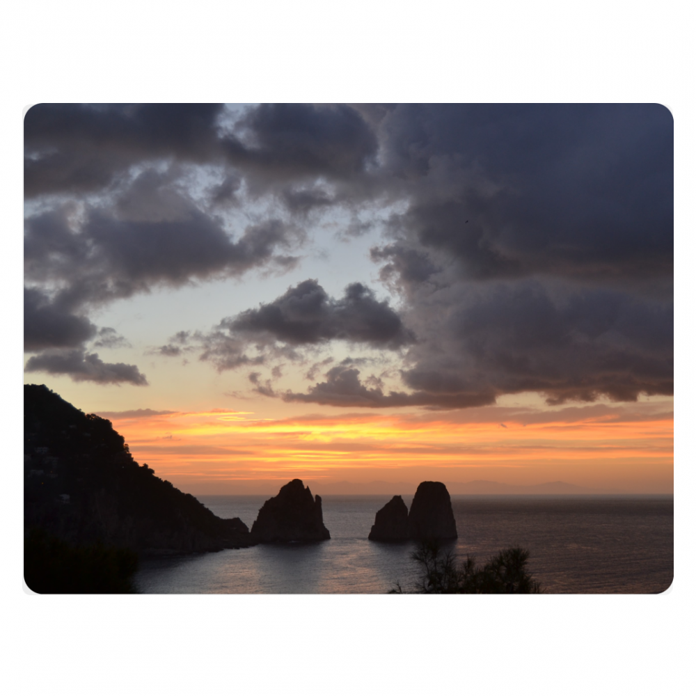 Poster Metal 40x30 Capri Morning Symphony Metallo