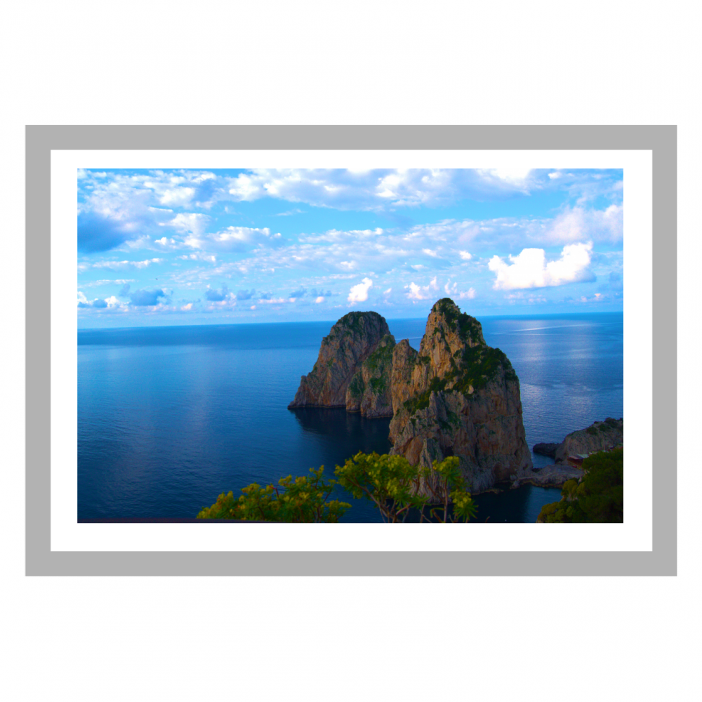 Poster con Cornice 45x30 Capri Blu Incanto