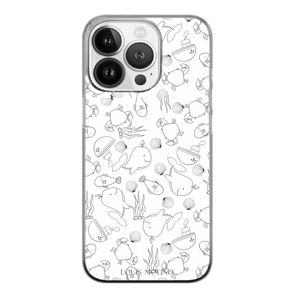 Cover Gomma iPhone 15 Pro Max HAPPY SEA LIFE CAPRI