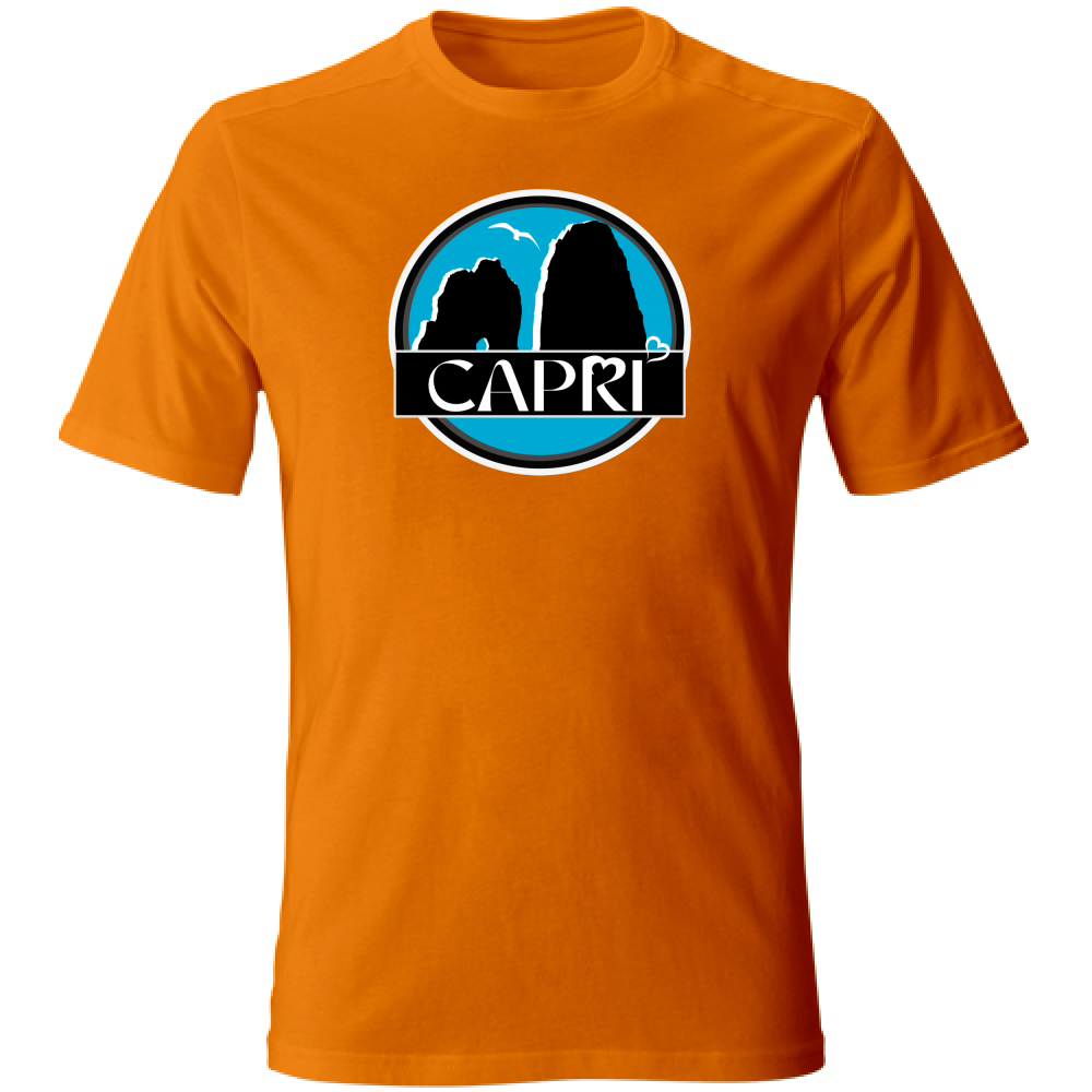 T-Shirt Unisex CAPRI CERCHIO MAGICO CON  FARAGLIONI