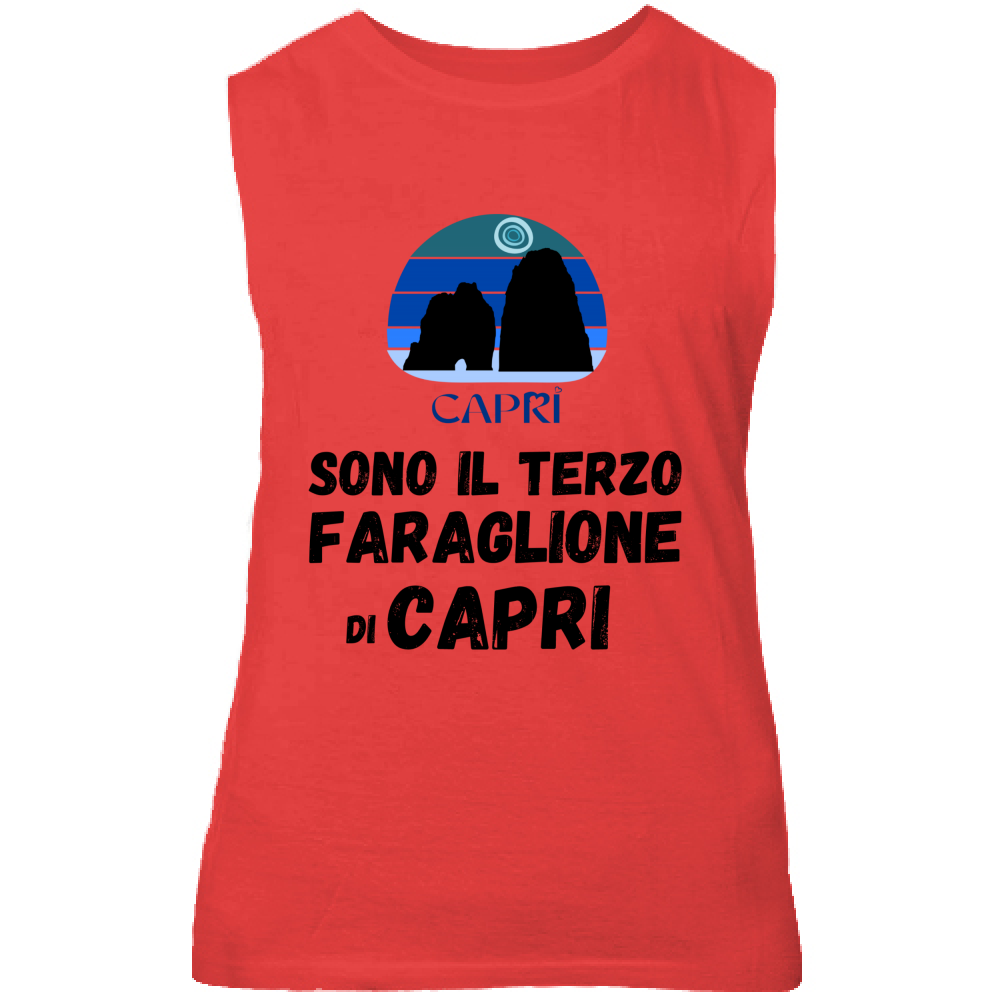 Unisex Tank Top I AM THE THIRD FARAGLIONE OF CAPRI BLACK WRITING
