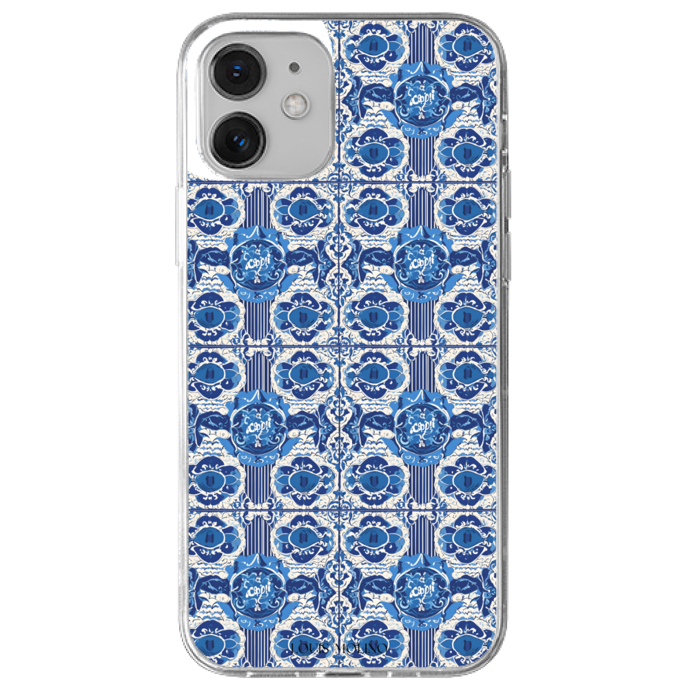 Rubber Cover iPhone 12 BLUE CAPRI MEMORIES