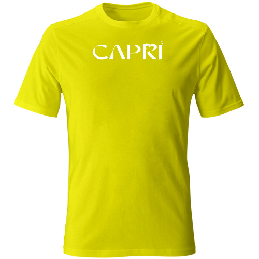 Unisex T-Shirt CAPRI MINIMAL WHITE WRITING