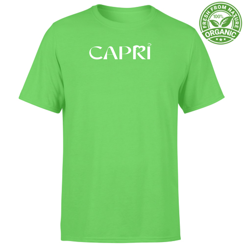 T-Shirt Unisex Organic CAPRI MINIMAL WHITE WRITING