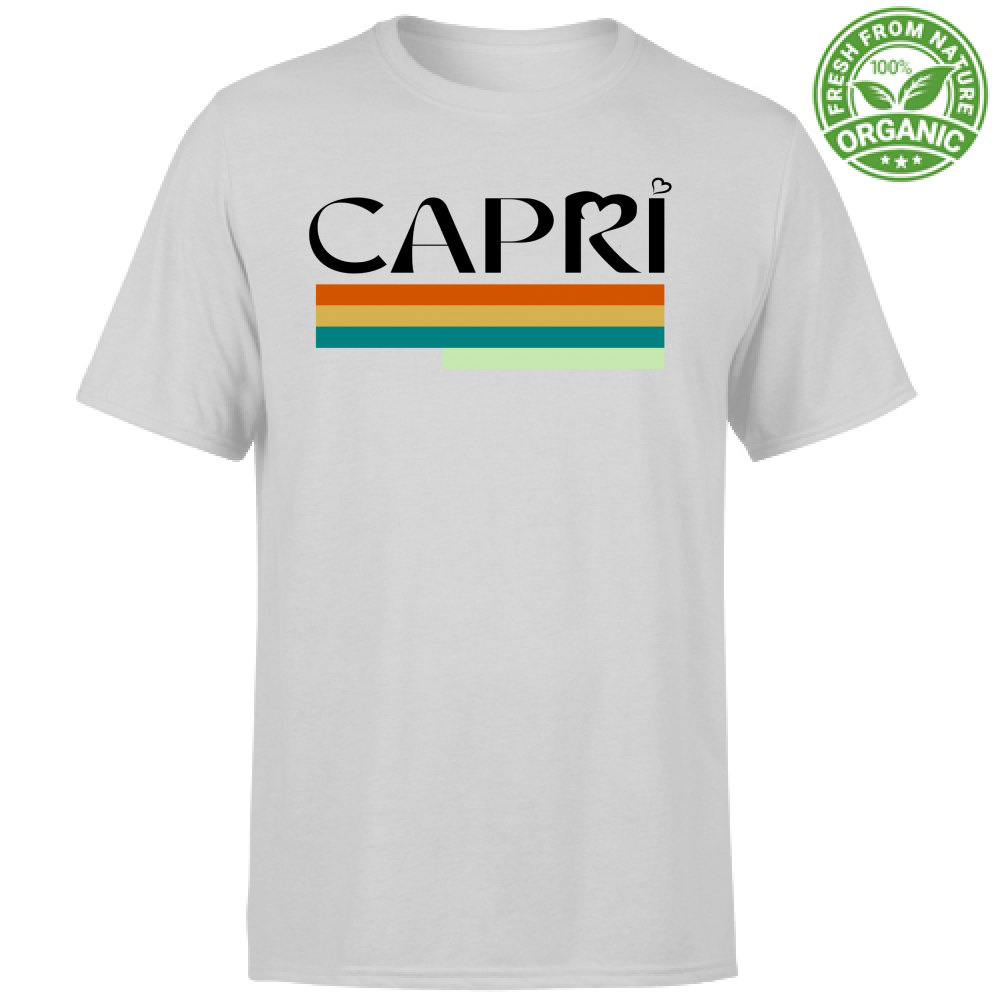T-Shirt Unisex Organic CAPRI TECHNICAL COLOR BLACK WRITING