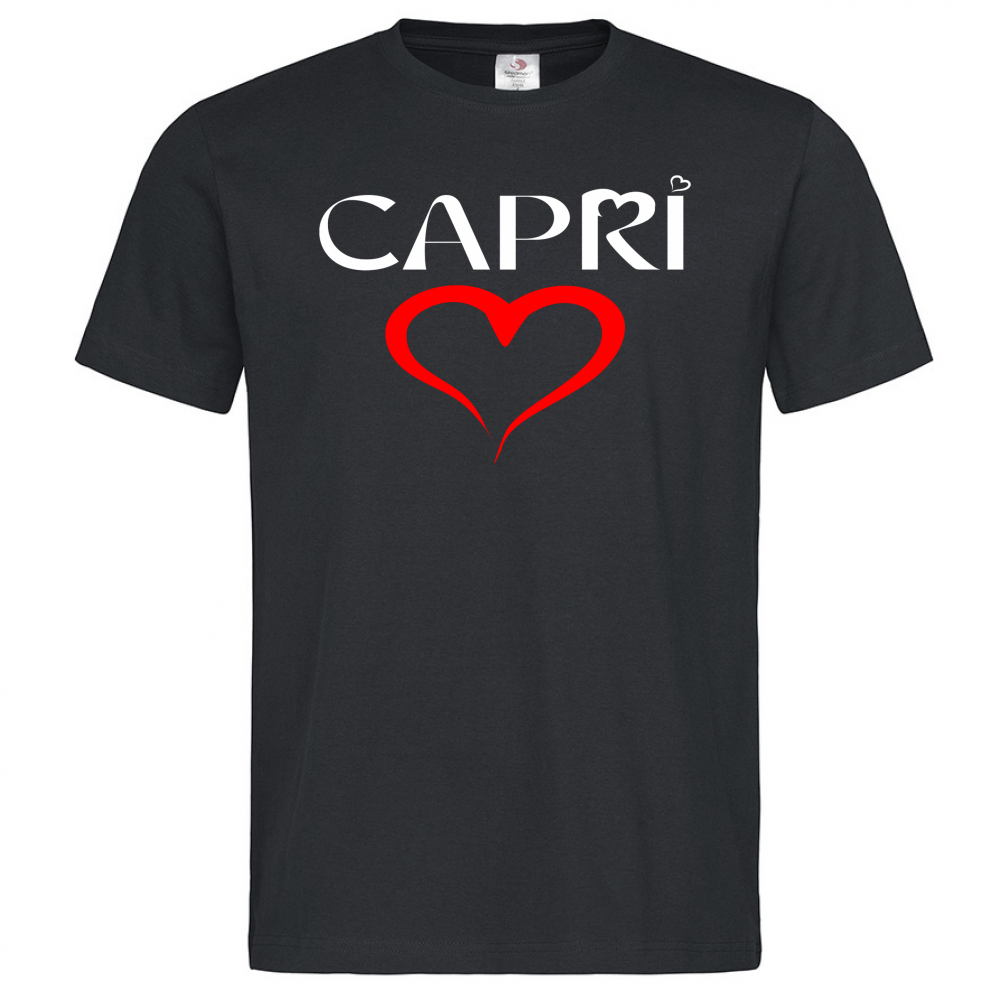 T-Shirt Men Premium CUORE CAPRI ROSSO