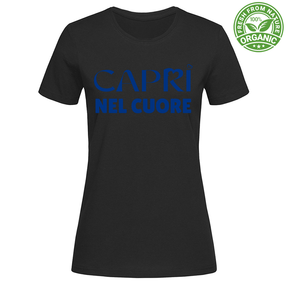 T-Shirt Woman Organic Capri In The Heart