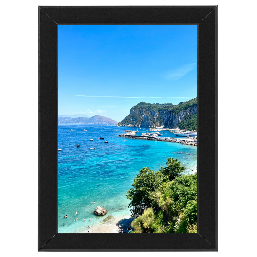 Poster con Cornice 40x60 Capri Marina Grande lunga