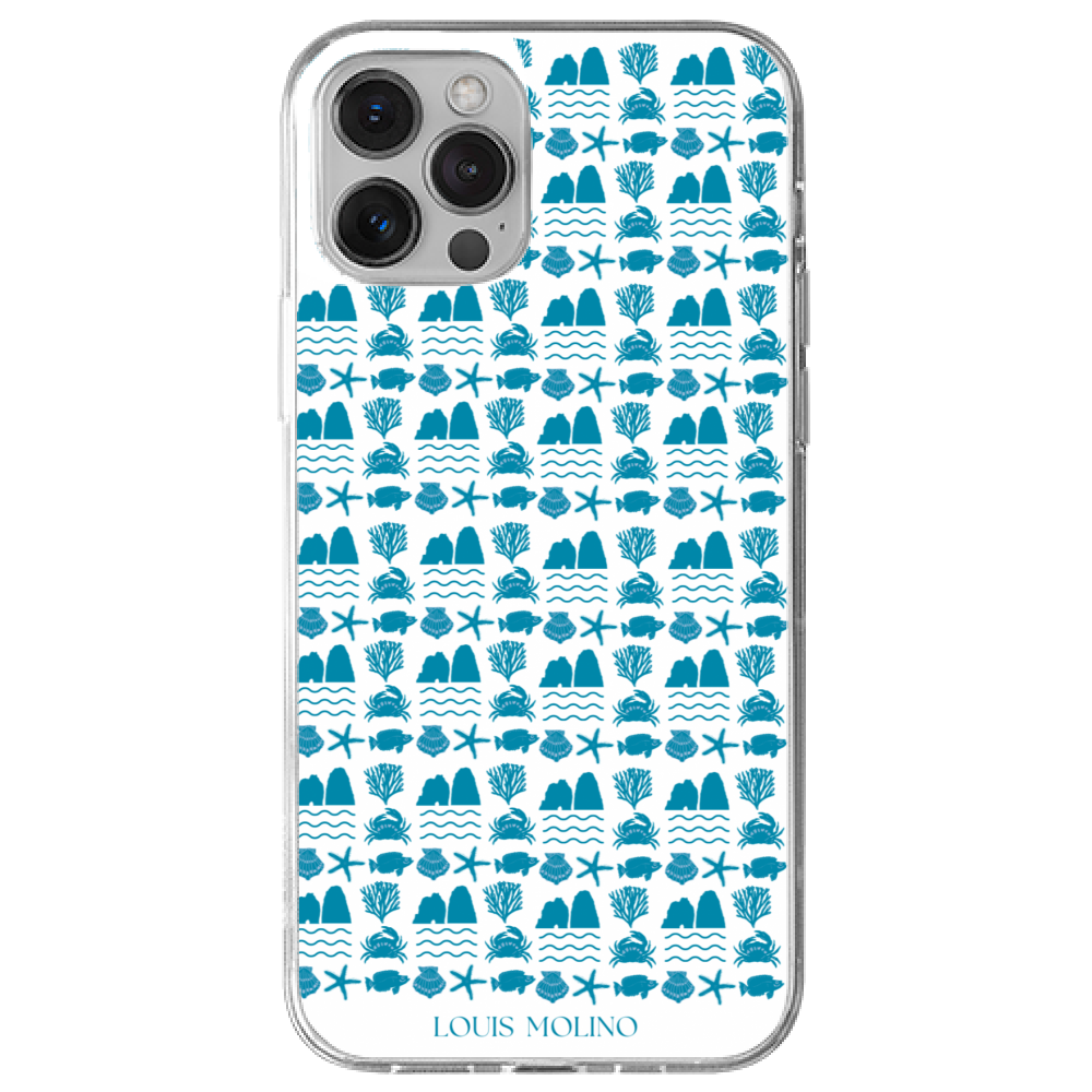 Cover Gomma iPhone 12 Pro Max BLUE SPECIES PROTECTED CAPRI