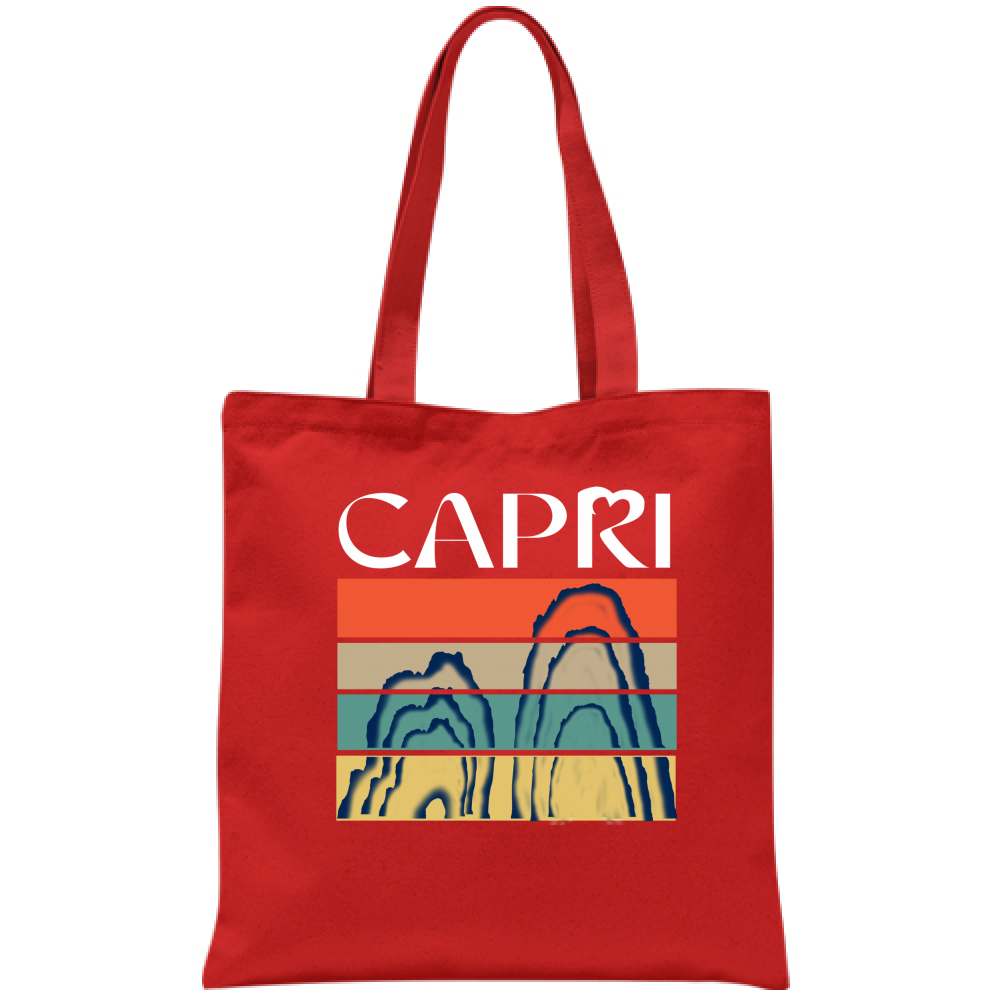 Bag CAPRI PORTIONS FARAGLIONI WHITE WRITING