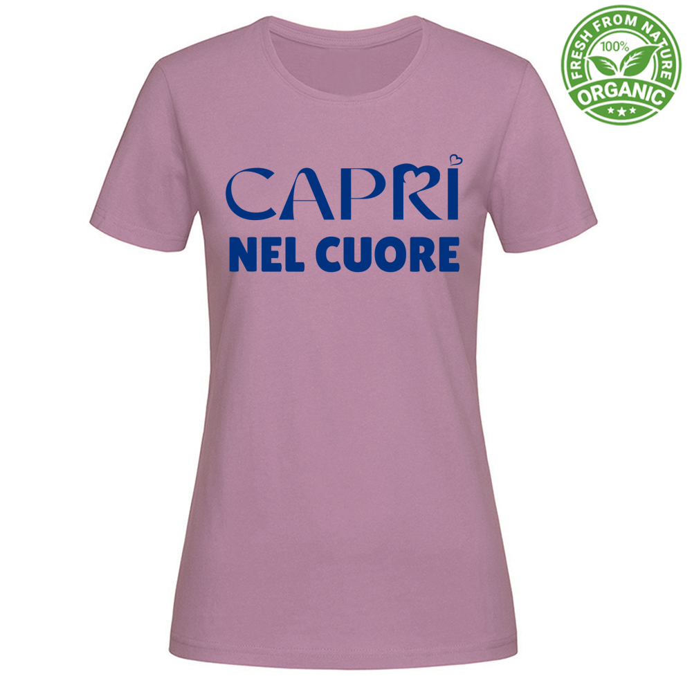 T-Shirt Woman Organic Capri In The Heart