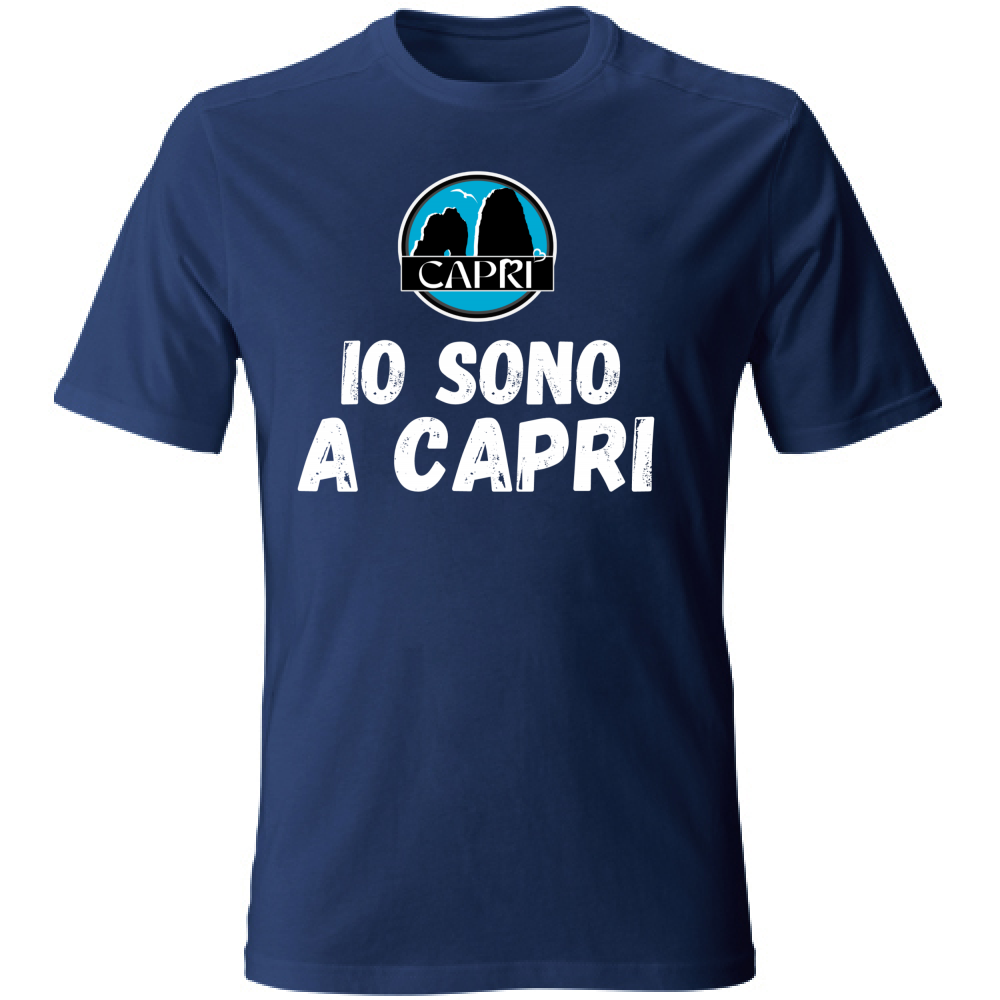 T-Shirt Kids I AM IN CAPRI WHITE WRITING