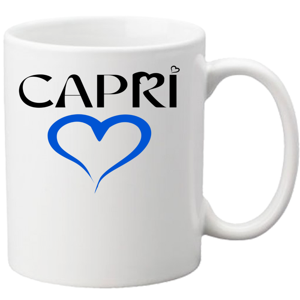 CAPRI HEART Mug Black Blue