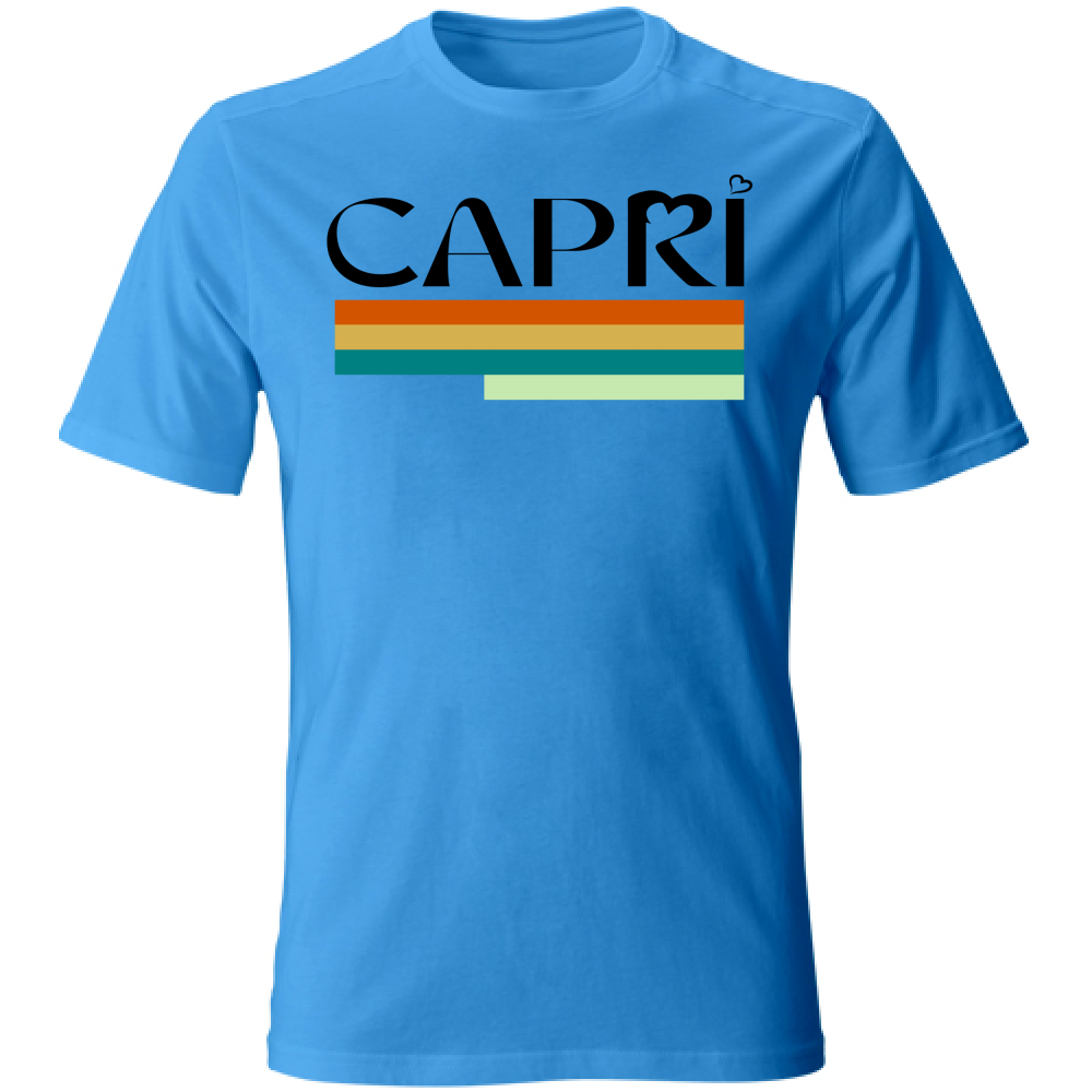 Unisex T-Shirt CAPRI TECHNICAL COLOR BLACK WRITING