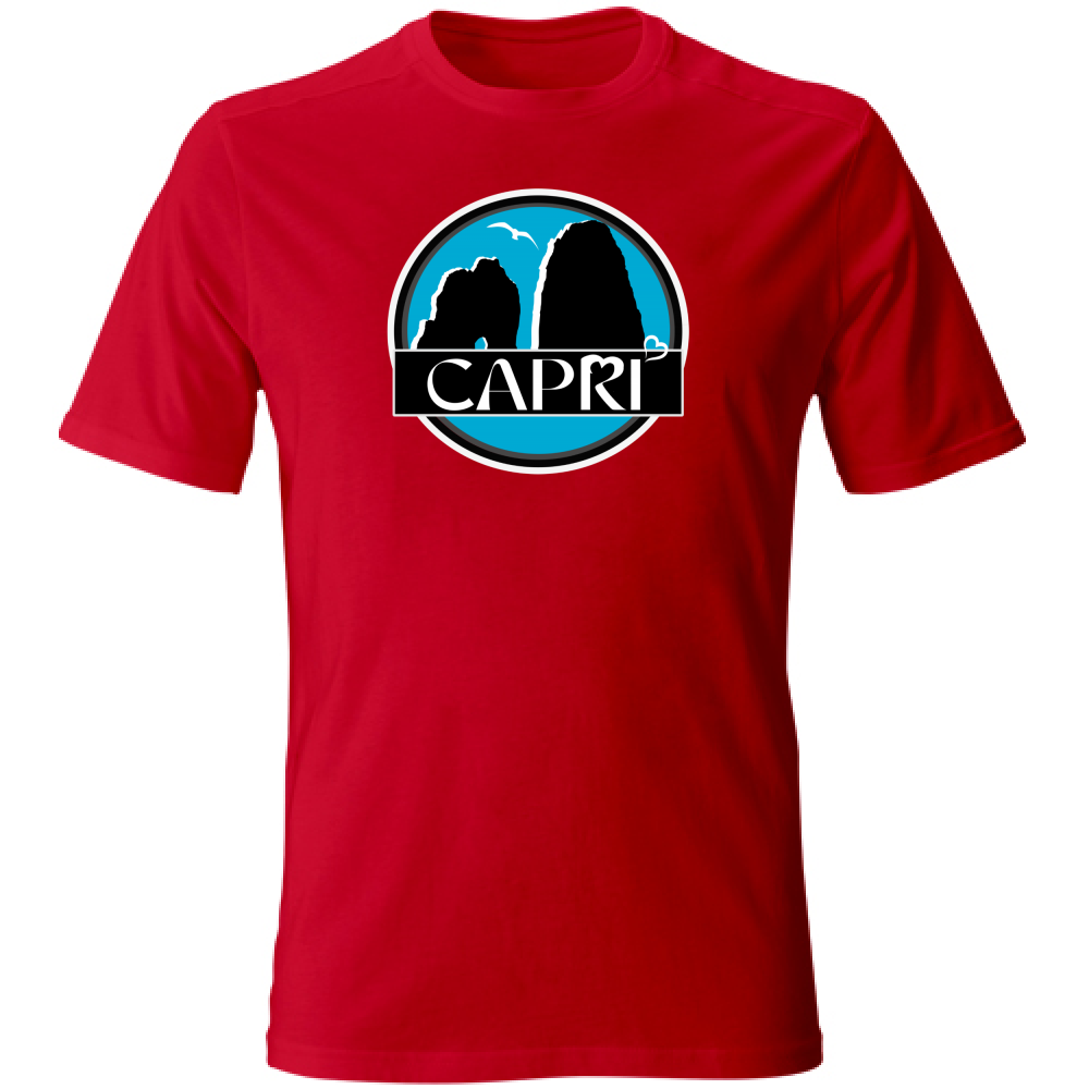 T-Shirt Unisex CAPRI CERCHIO MAGICO CON  FARAGLIONI
