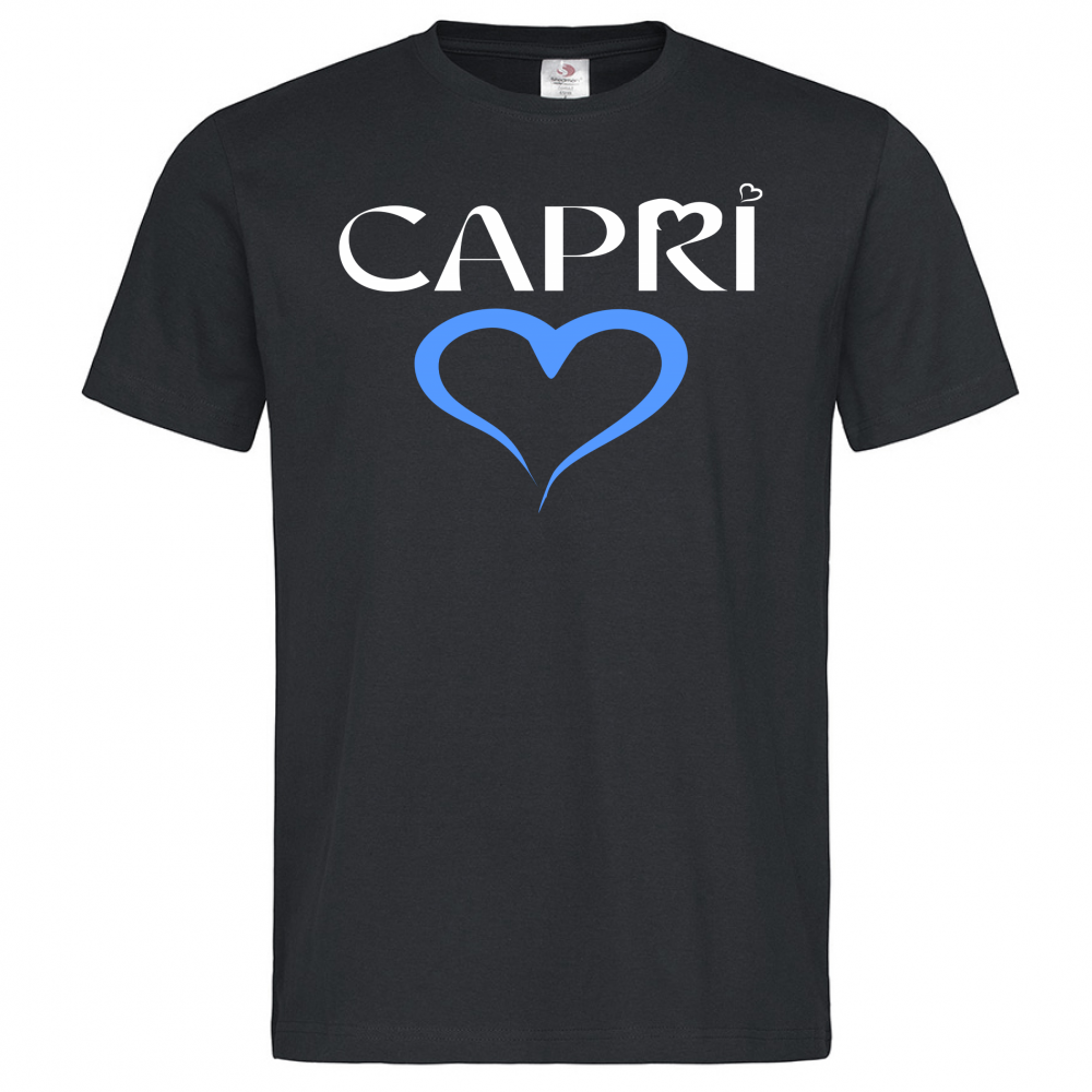 T-Shirt Men Premium CAPRI CUORE AZZURRO
