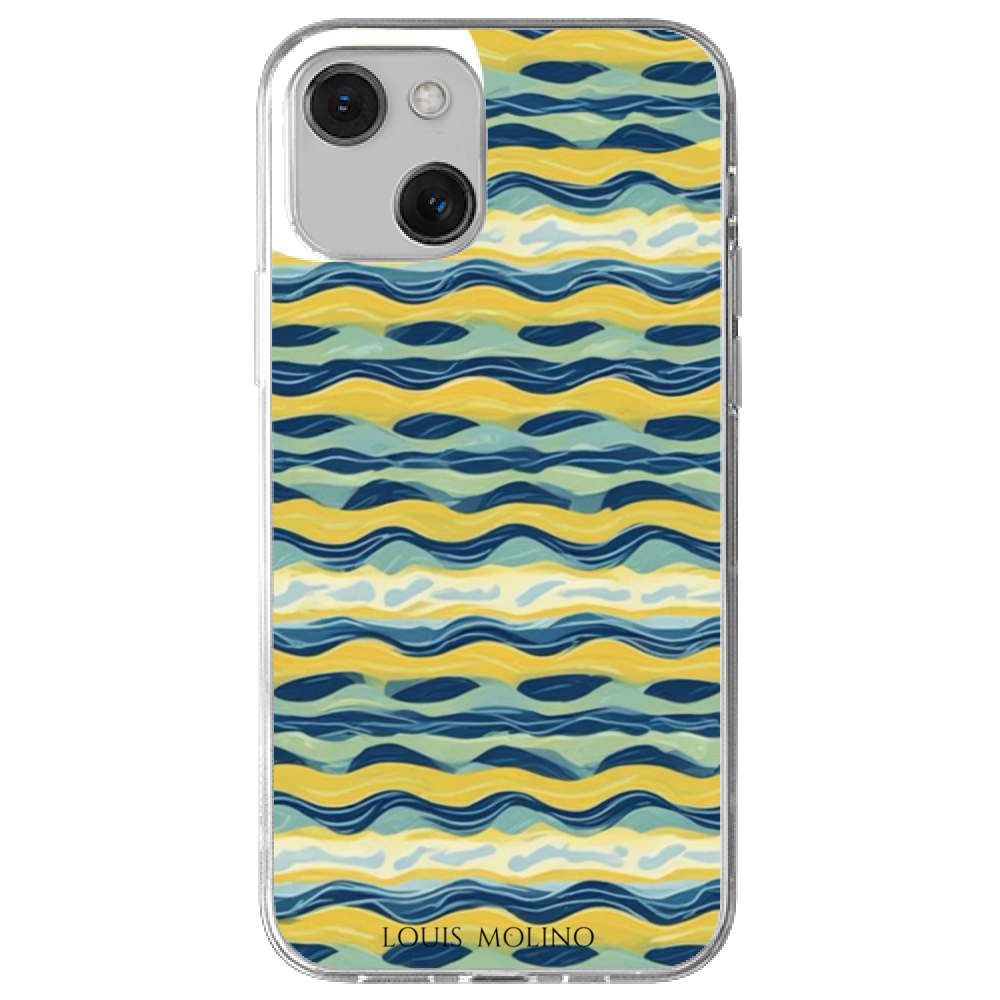 Cover Gomma iPhone 13 BORDER CAPRI PAINT
